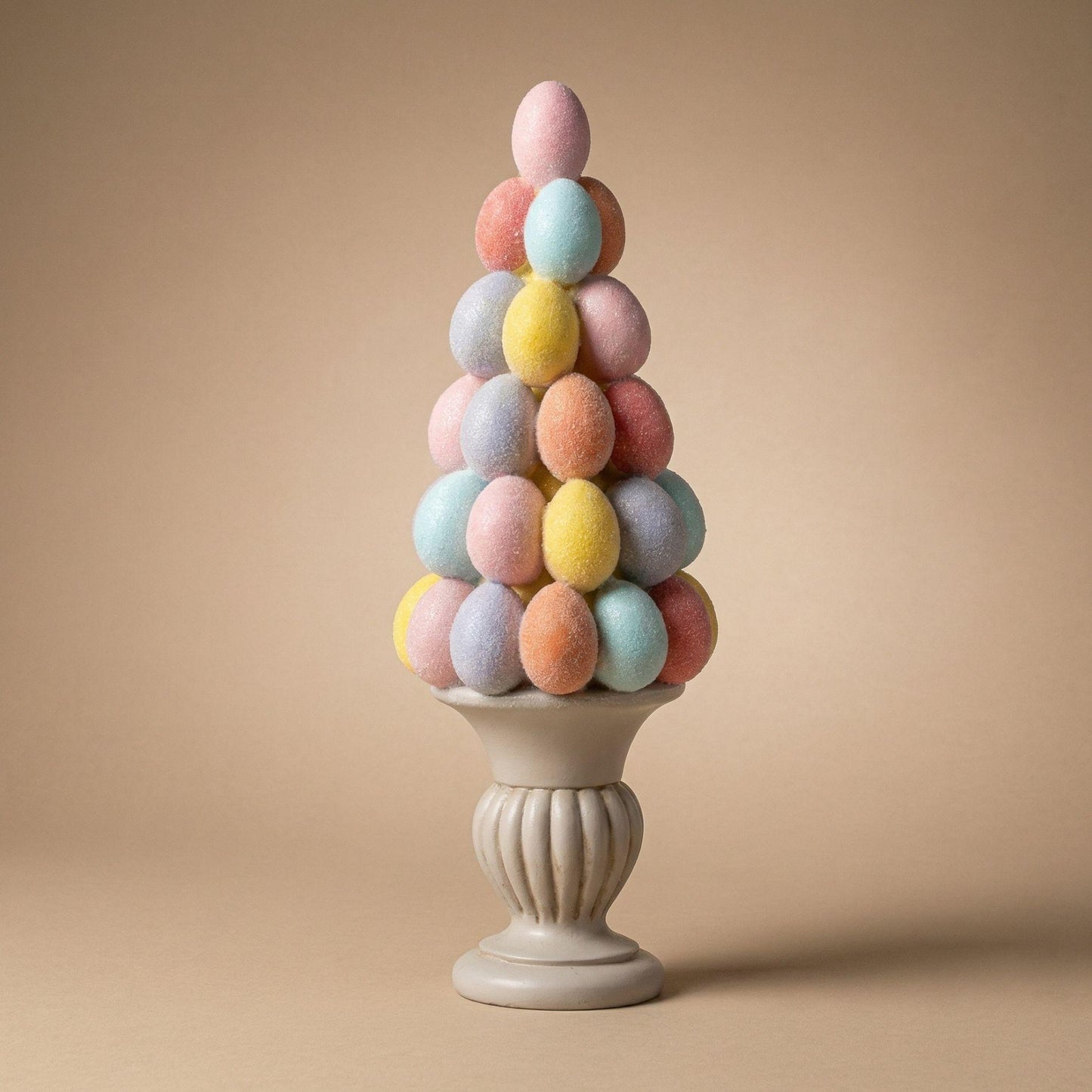 deco: Easter: Paasei boom decoratie - Glitter pastel eieren - ↑ 40 cm