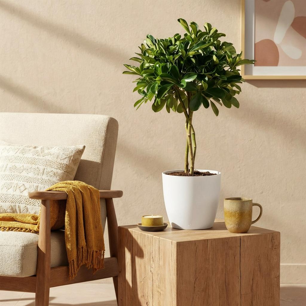Combo: Schefflera Gold Capella (Pot Wit)