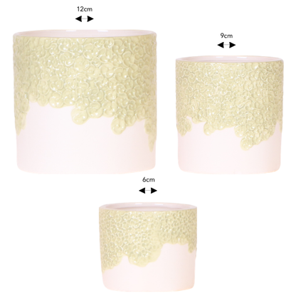Combo: Kolibri Company | Bloom sierpot groen – set 6 cm + 9 cm + 12 cm