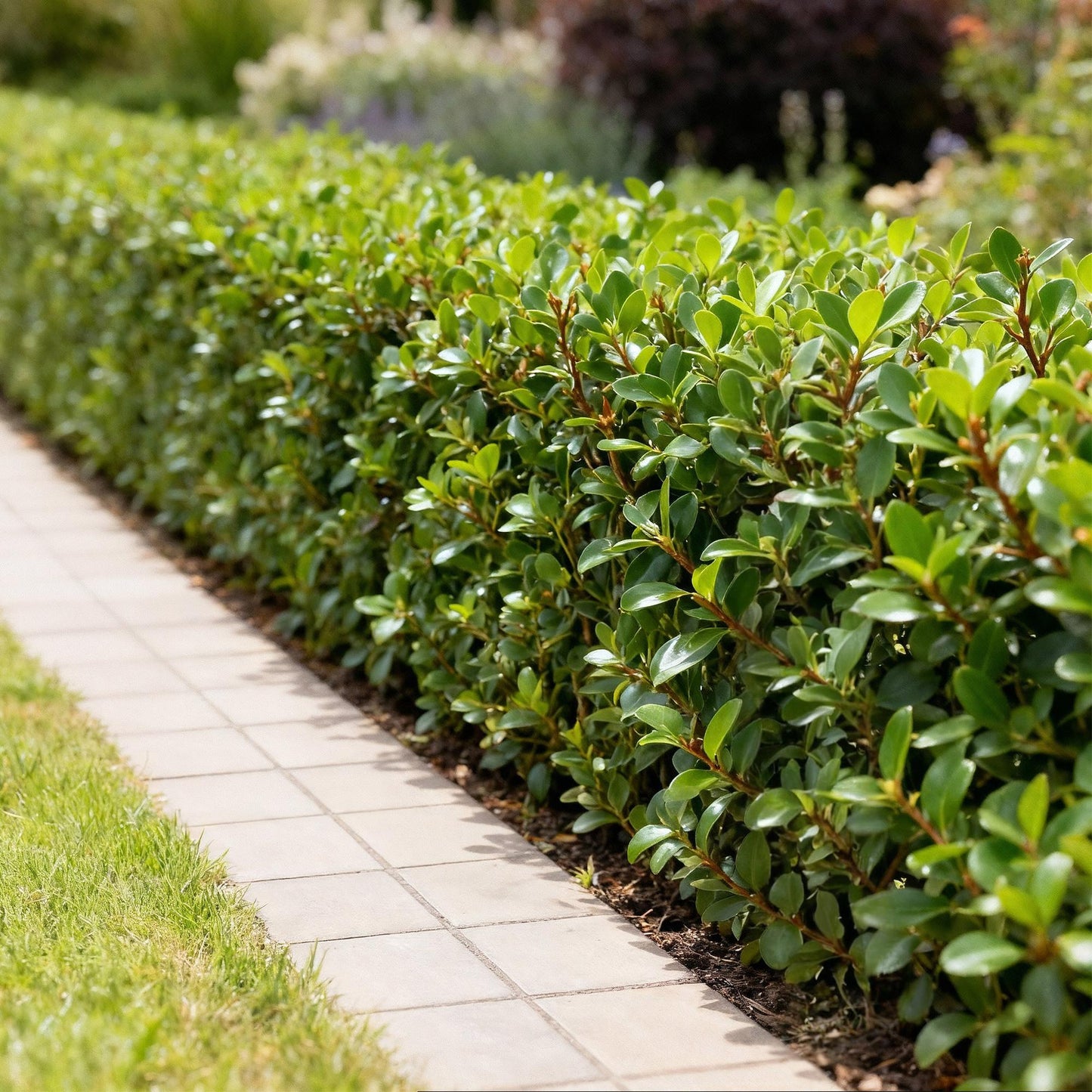 Ilex crenata Caroline Upright - Blad Groen - 8 Planten - 1 Strekkende Meter - Groenblijvend - Pot 9cm Hoogte 25-30cm