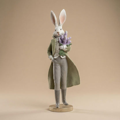 Deco: Easter: Haas heer met bloemen - ↑ 51 cm