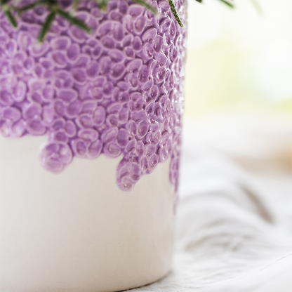 Combo: Paarse Vienna orchidee (Bloom sierpot paars)