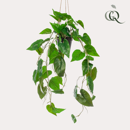 ARTIFICIAL Philodendron scandens - Klimmende Boomliefhebber - 80 cm