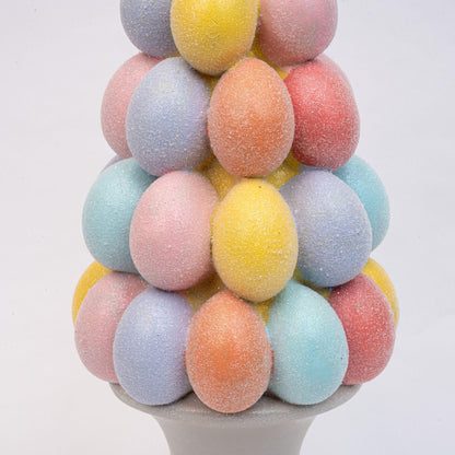deco: Easter: Paasei boom decoratie - Glitter pastel eieren - ↑ 40 cm
