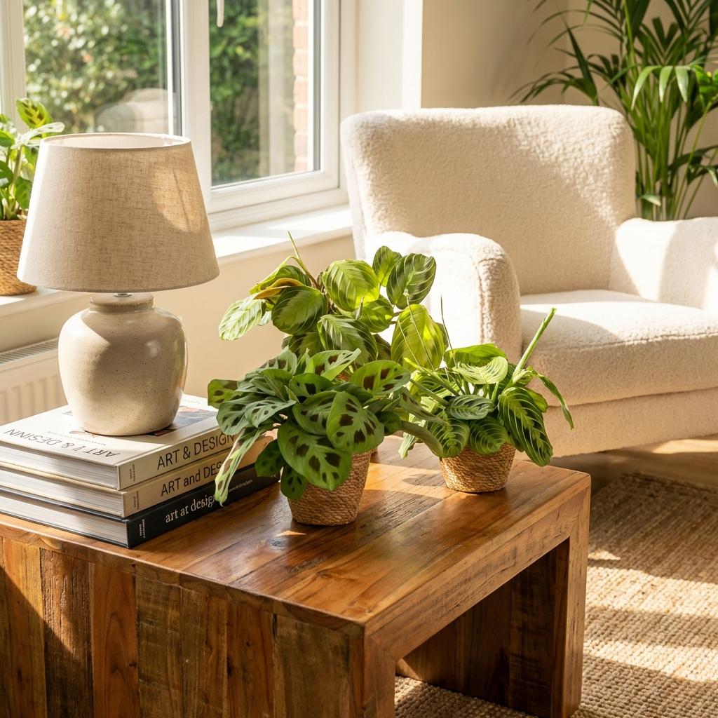 Mix: 3 Huisdiervriendelijke Planten in Deco Mandjes - Hoogte 25cm