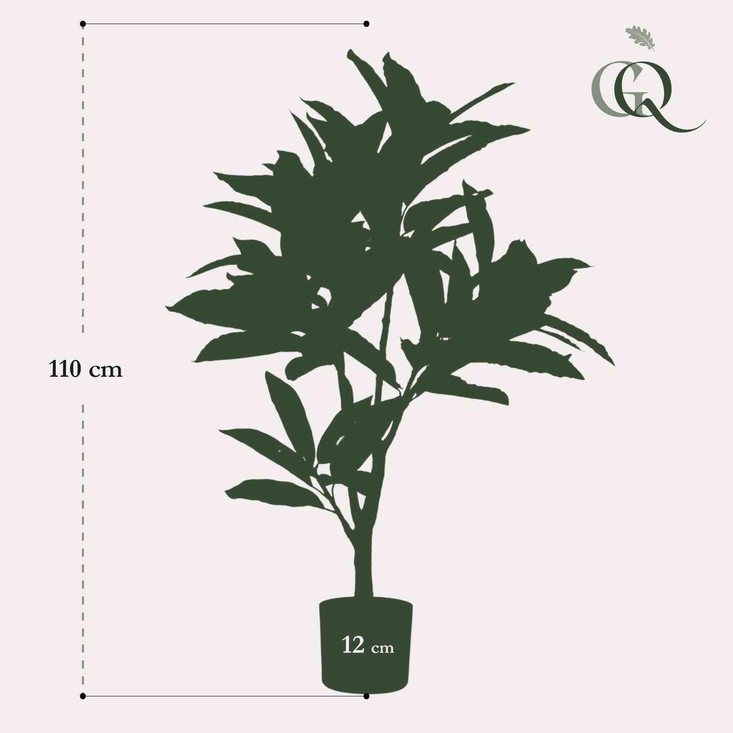 ARTIFICIAL Croton Codiaeum - 95 cm