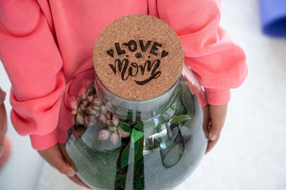 DIY: LOVE MOM 2.0 terrarium (met licht)