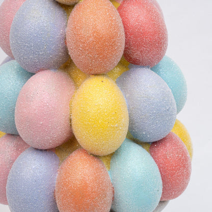 deco: Easter: Paasei boom decoratie - Glitter pastel eieren - ↑ 40 cm