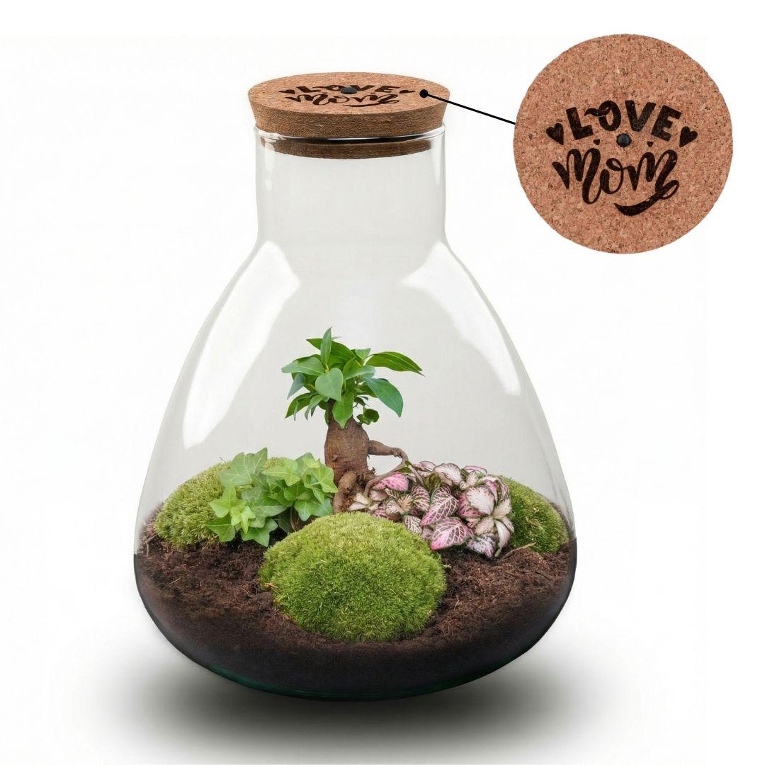 DIY: LOVE MOM 2.0 terrarium (met licht)